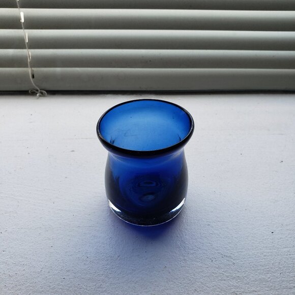 Pottery Barn Cobalt Blue Candle votive holder - Picture 2 of 7
